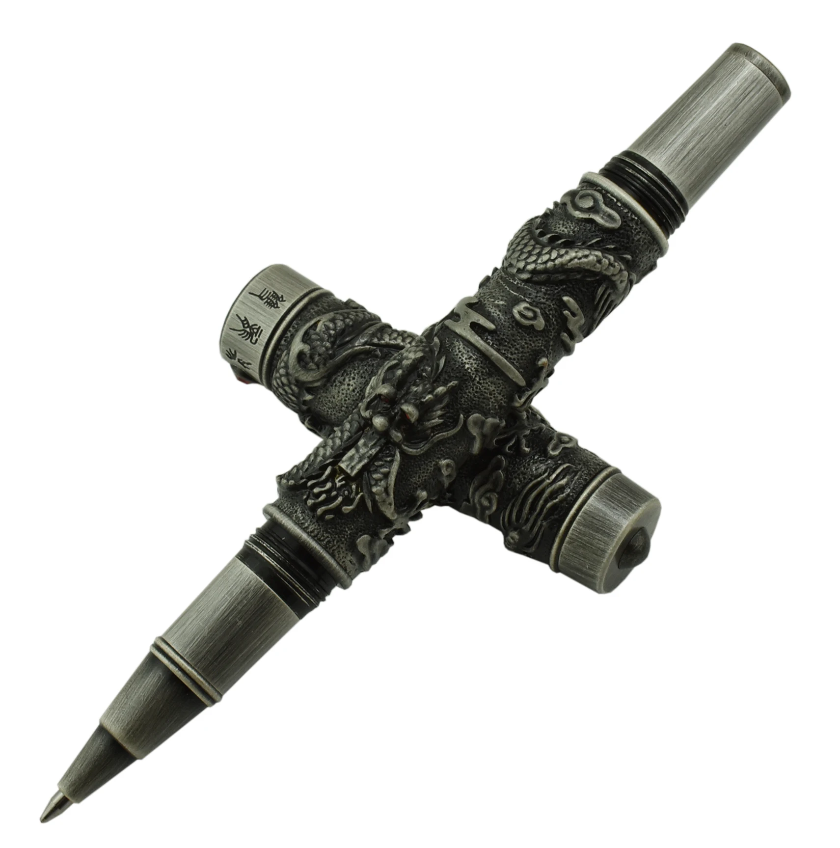 Jinhao винтажная Роскошная Ручка роллер двойной играющий дракон жемчуг старинная