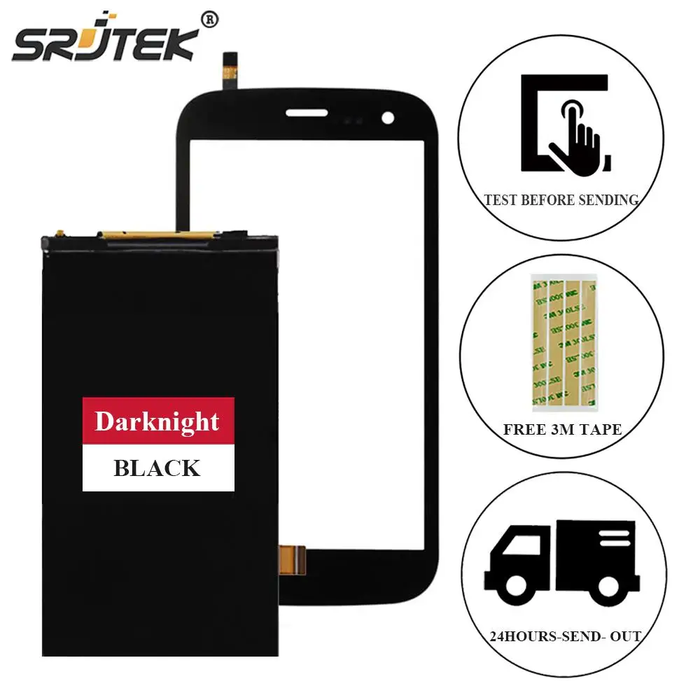 Srjtek для Wiko darknight 1 шт. ЖК дисплей Дисплей матрица + Сенсорный экран планшета замена