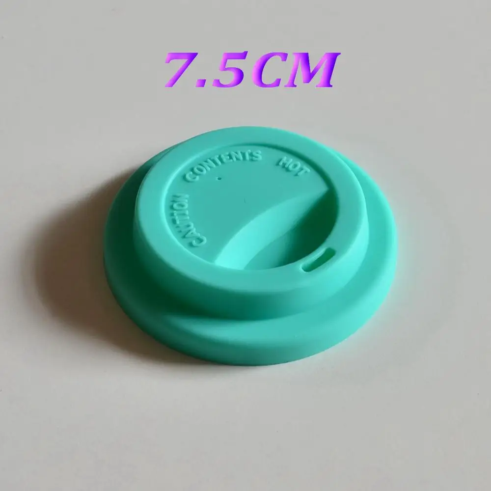 D 7.5CM maroon Эко-друг силиконовые крышки для кружек(без кружек) пылезащитные крышки для керамической кофейной чашки для напитков крышки для кружек разных диаметров крышки - Цвет: D 7.5CM maroon