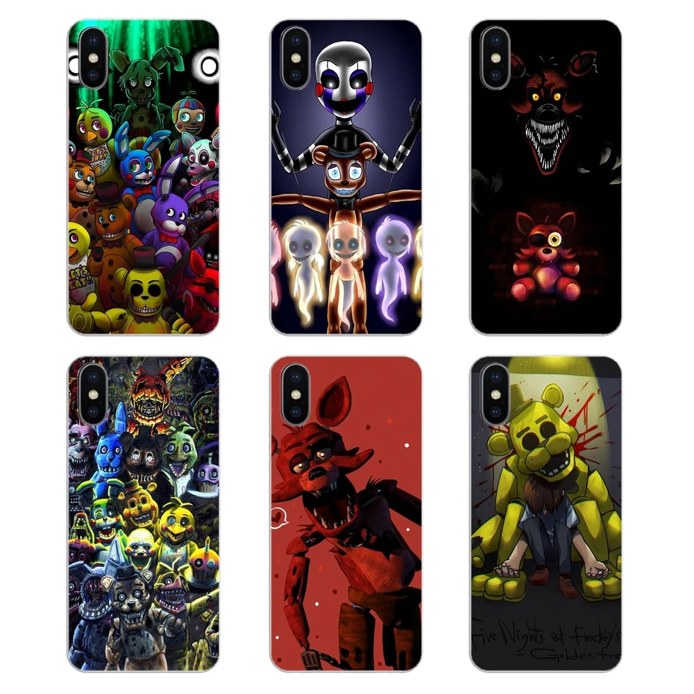 Five Nights At Freddy pizzeria Art Poster For iPod Touch iPhone 4 4S 5 5S 5C SE 6 6S 7 8 X XR XS Plus MAX Soft Transparent Cover |