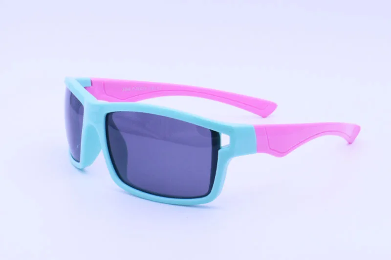 

S846 unisex soft and flexible TR90 polarized UV400 walkers shape durable double colors with carton pattern sunglasses for kids