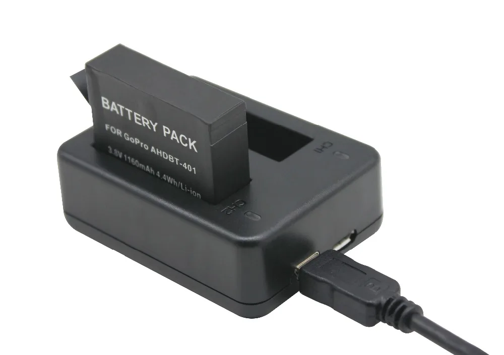Двойное зарядное устройство для Gopro Hero 4 AHDBT401 аксессуары Gopro|charger for|charger for goprocharger