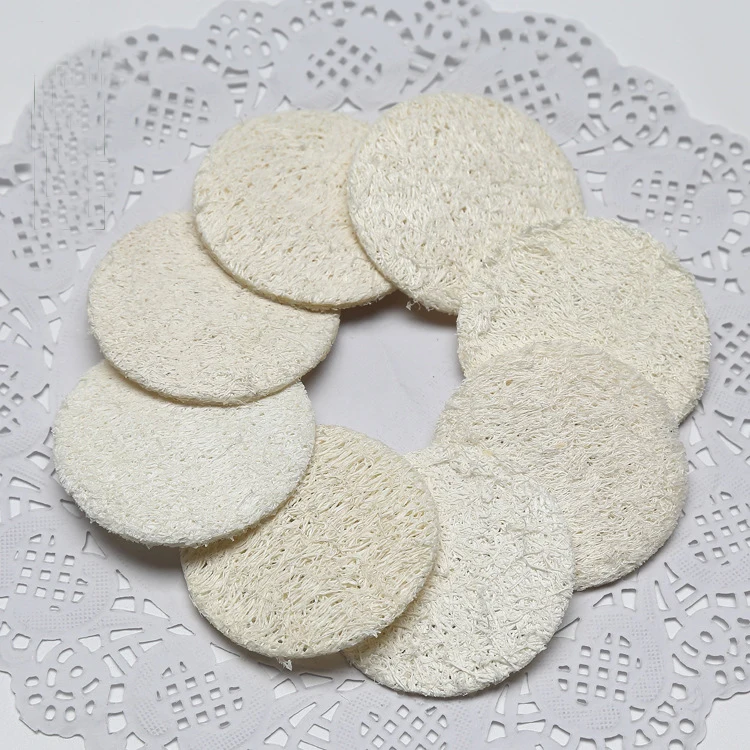 Натуральная круглая люффа Luffa Loofa 50 шт. 5 см средство для снятия макияжа лицо цвет