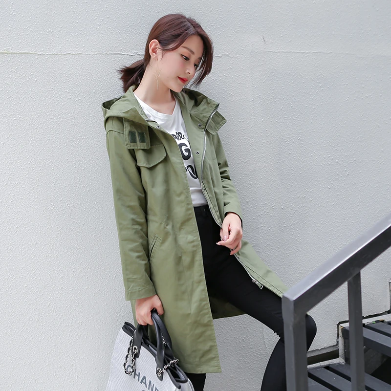 Новинка 2017 года Тренч для Для женщин Размеры до 3XL ветровка Осень пальто casacos femininos