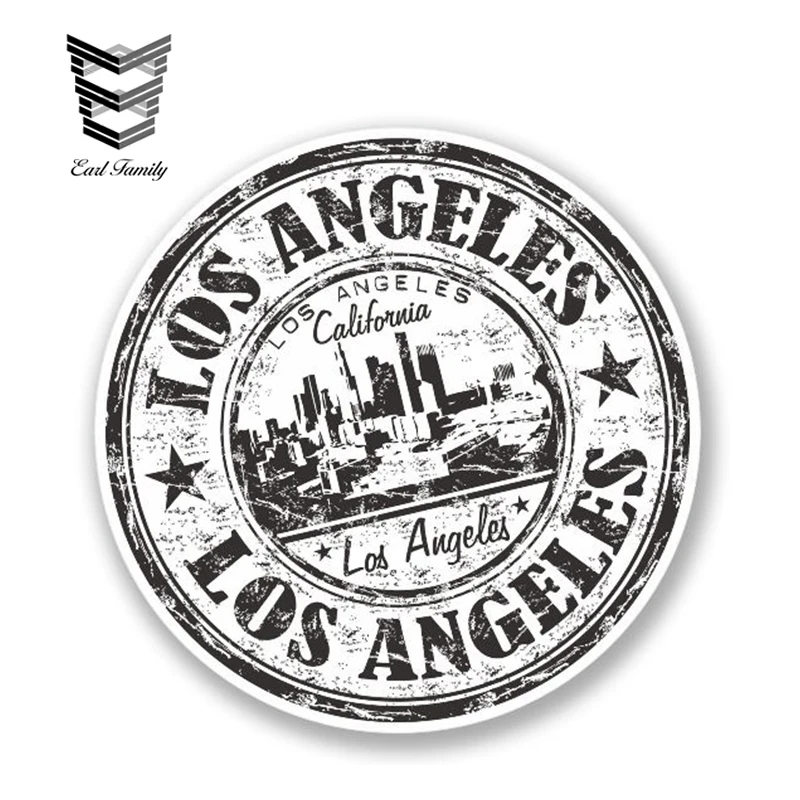 

EARLFAMILY 13 см x 13 см Виниловая наклейка с Лос-Анджелесом, Калифорнией, наклейка на iPad, ноутбук, багаж, этикетка, мотоциклетная наклейка, автомобильная наклейка