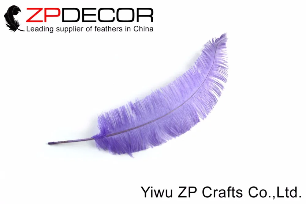 ZPDECOR-plumas de avestruz lavanda para sombreros, artesan&iacute;a, disfraz, boda, 55-60CM(22-24 pulgadas), Nandu, env&iacute;o gratis, 50 unids/lote-1