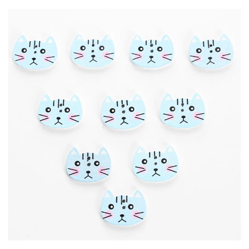 10pcs/lots DIY Colorful Wooden Button Mixed 2 hole Flower Natural Sewing children Buttons for scrapbooking Clothes Accessories | Дом и сад