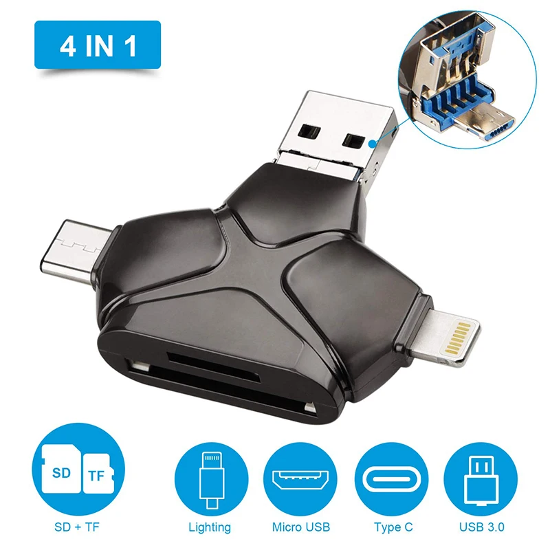 Многофункциональный кардридер USB 3 0 для Micro SD карт адаптер флэш-накопителя