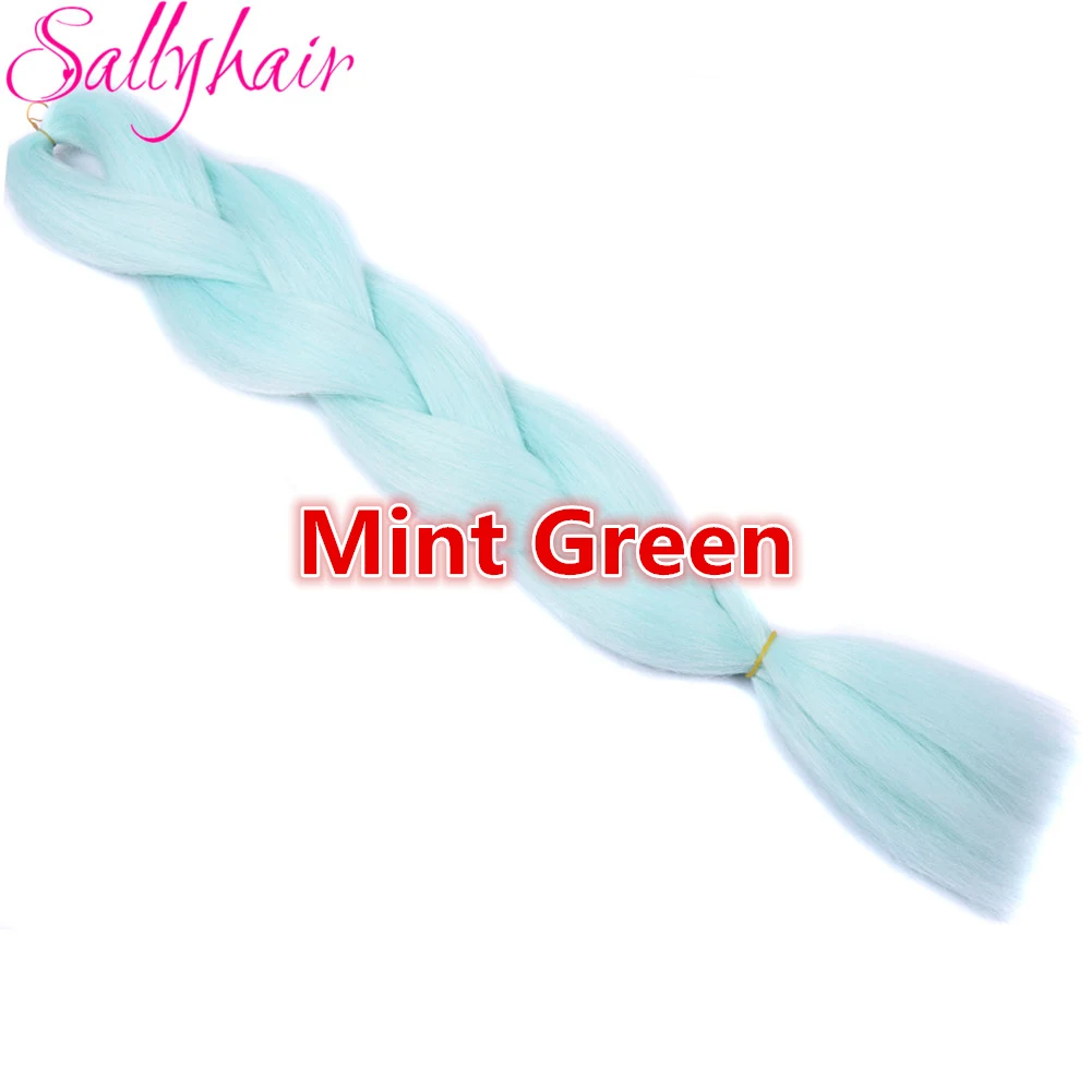 Sallyhair, 24 дюйма, Омбре, плетение волос, 3 тона, черный, синий, серебряный цвет, огромные косички, высокотемпературное волокно, синтетические волосы для наращивания - Цвет: # Бордовый