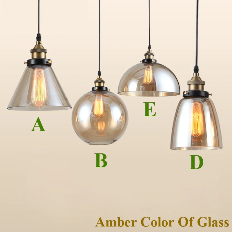 Современный стеклянный подвесной светильник s в стиле индастриал люстра для бара