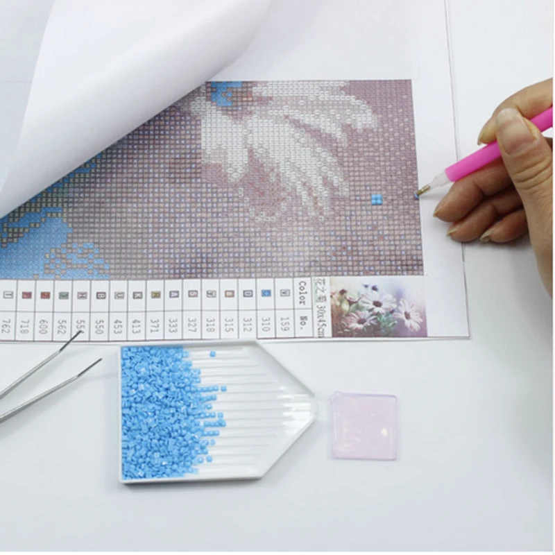 Сделай Сам Алмазная вышивка иллюстрация крестиком Девушка полный квадратный