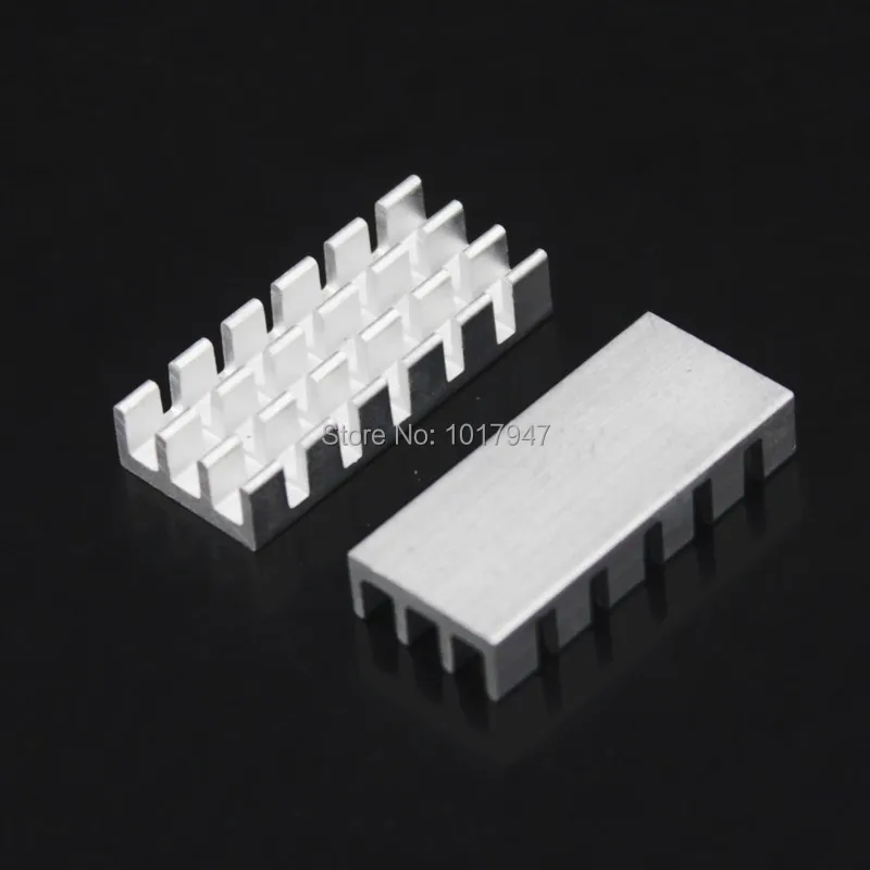 1000Pieces lot 25x11x10mm Thermal Adhesive Pad Extrude Aluminium Heat Sink Radiator | Компьютеры и офис