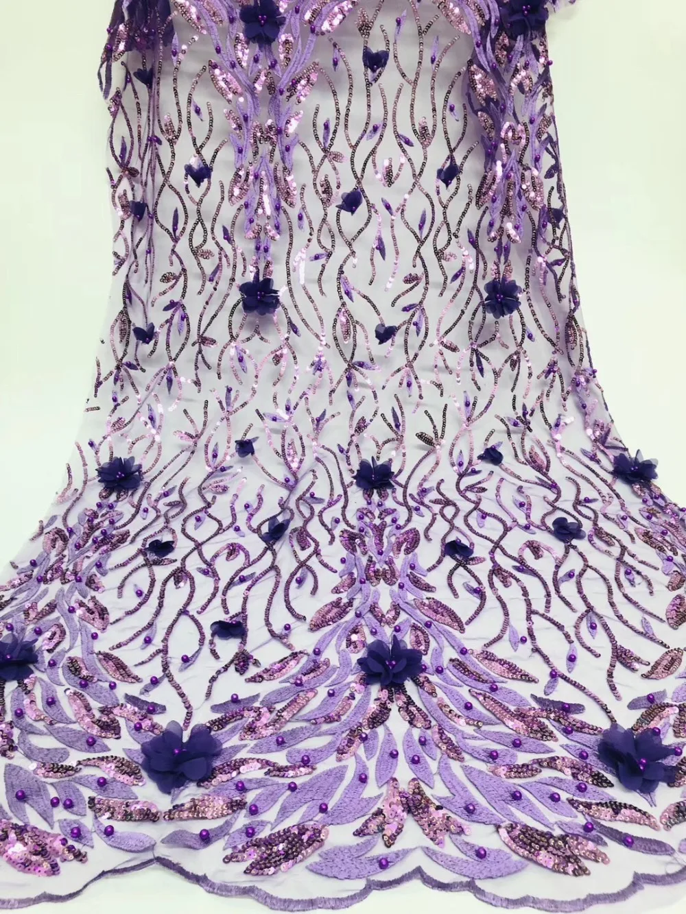 Африканская кружевная ткань 2019 Высококачественная для последних африканских