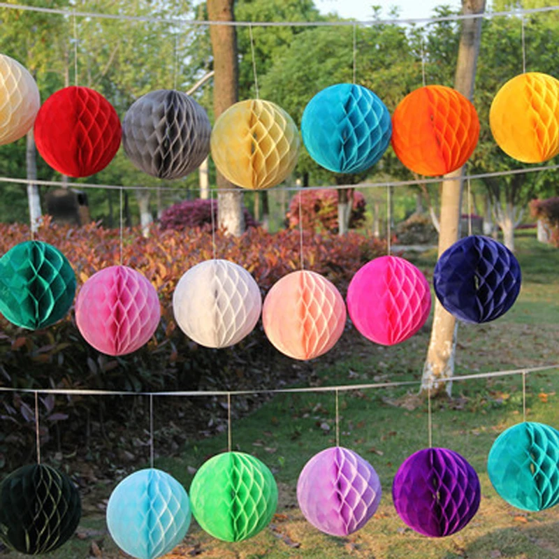 6 дюймов 5 штук бумажных медовых сот фестивальных висячих фонарей складные свадебные декорации детской комнаты.