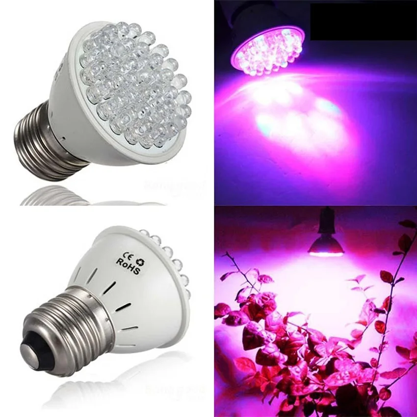 Полный спектр E27 38 60leds 100 светодиодов 138 светодиодов светодиодный завода светать лампы AC220V для гидропоники цветы растения, овощи