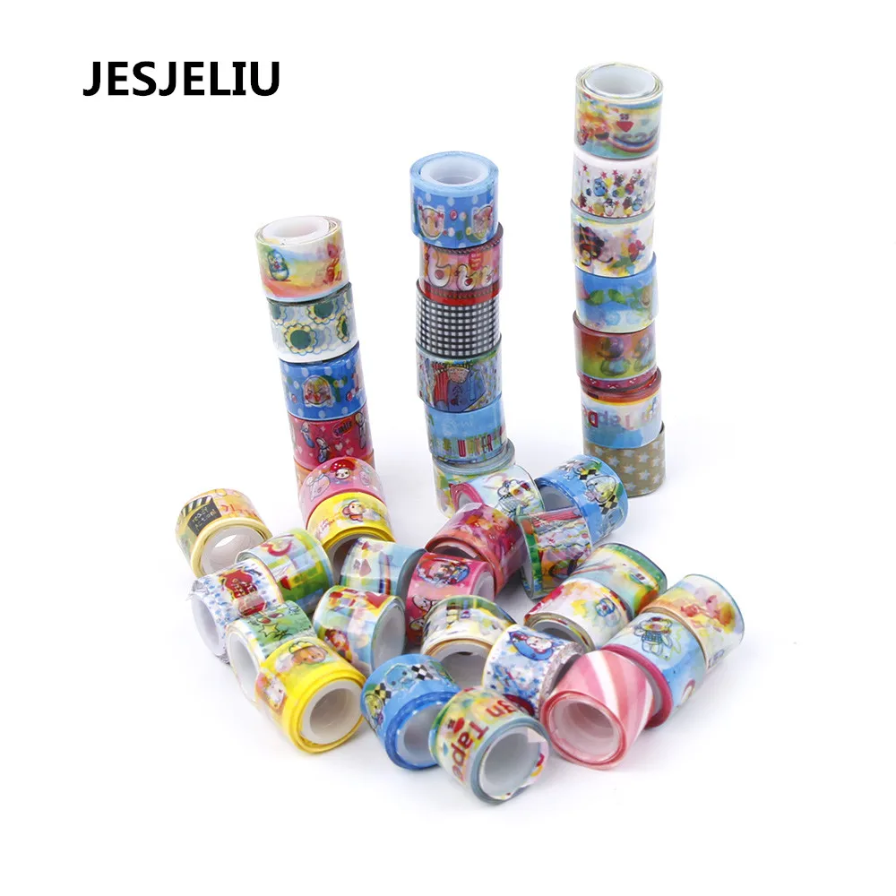Новый Стиль 10 шт Мини красочные клейкая лента Washi DIY Декор стикер на клейкой