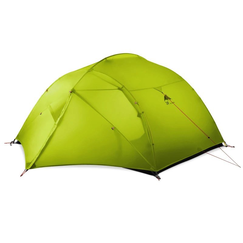 15D 4 season green 3F UL GEAR 3 человека 4 сезона 15D палатка для кемпинга, уличная Ультралегкая походная альпинистская охотничья водонепроницаемая палатка - Цвет: 15D 4 season green