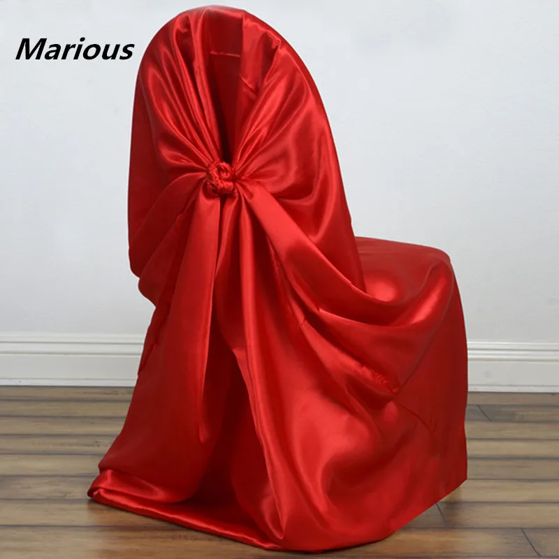 Мраморные Сатиновые чехлы для стульев свадьбы стула с поясом