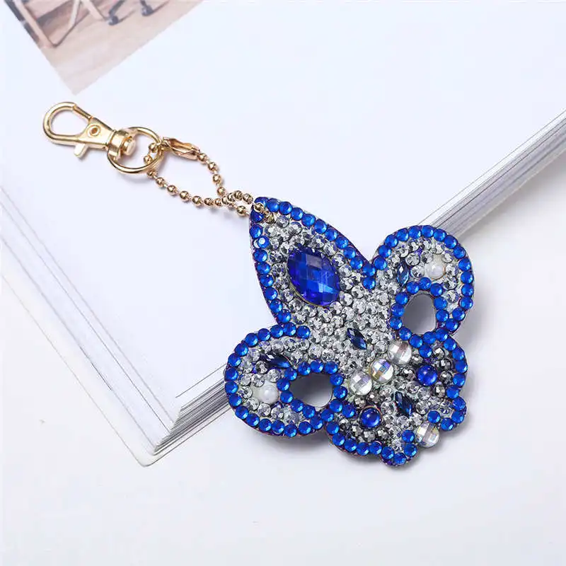 Брелок для ключей сделай сам набор цепочек особой формы с алмазным рисунком