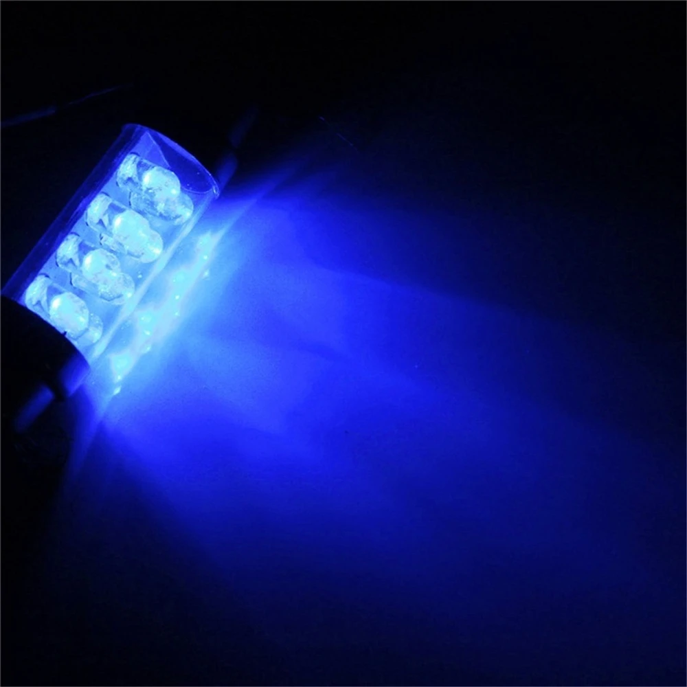 QCDIN 4 светодиодный т. светодиодные гирлянды для салона синий 42 мм Купол 8 SMD