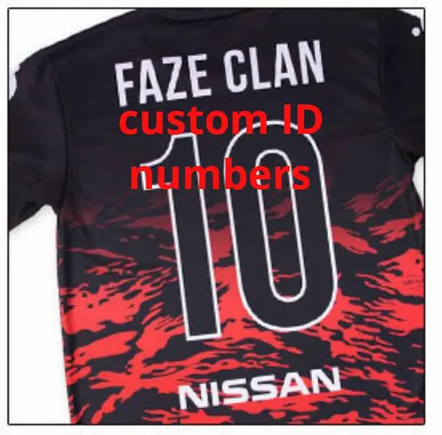 custom ID Высокое качество, 1:1, на заказ, ID Faze, футболка, Niko, футболка для фанатов, мужчин, женщин, Faze Clan, футболки с коротким рукавом, индивидуальная футболка, Homme - Цвет: custom ID