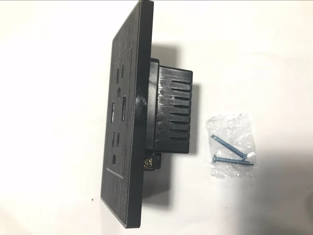 Двойной USB порт розетка зарядное устройство AC мощность цепочка из нескольких
