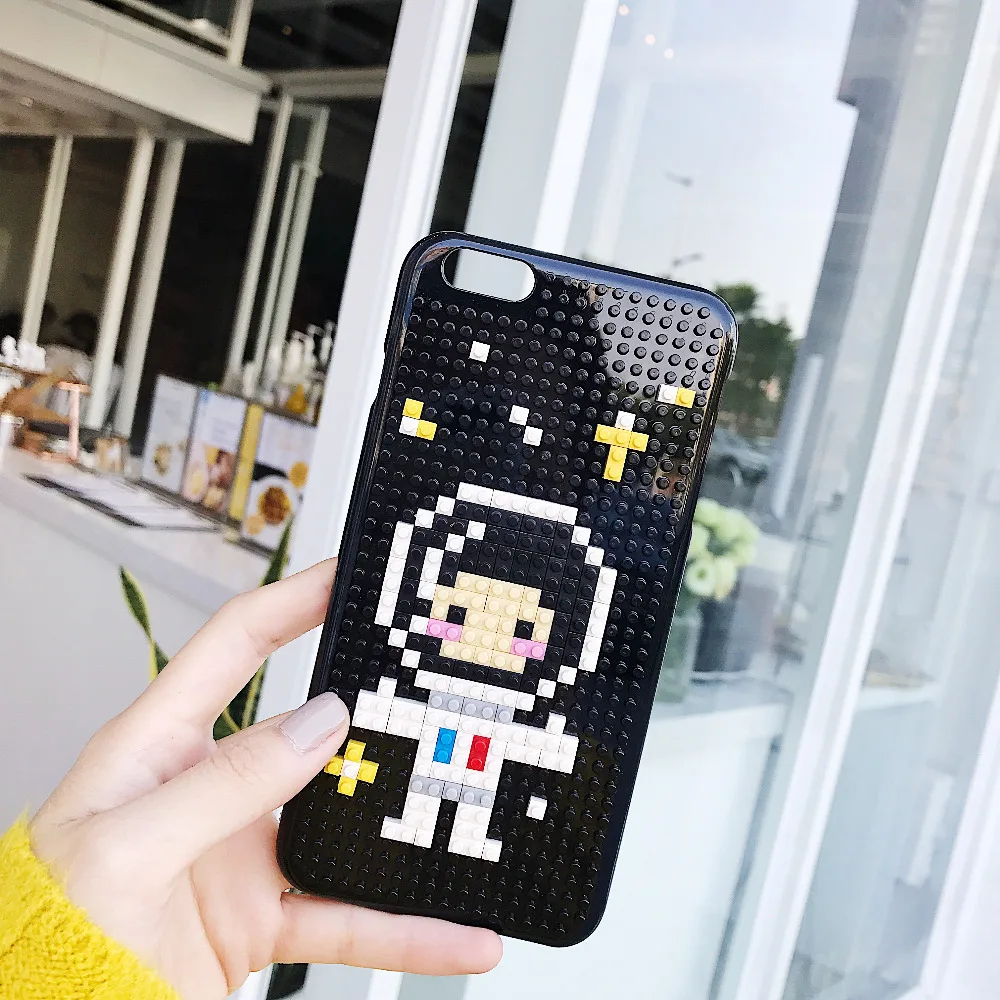 3D Legos блоки DIY телефон ПК Жесткий Чехол для iPhone 7 8 Plus 6 6s XS Max X Samsung S7 edge Для Huawei P10 Xiaomi