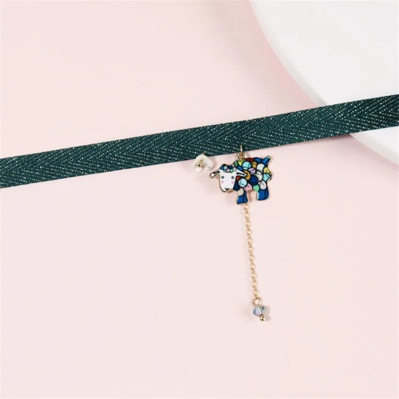 DoreenBeads, модное колье в этническом стиле, темно-зеленая веревка, милая овечья птица, подвеска, романтическое ювелирное изделие для женщин, подарок, 1 шт