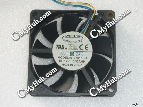 4 контактный проводной охлаждающий вентилятор для EVERFLOW R127015BU 12 В постоянного тока