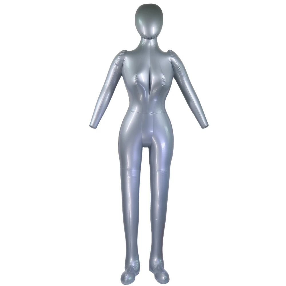 Maniquí inflable de cuerpo completo para mujer, modelo femenino con brazo, accesorios de exhibición para ventana