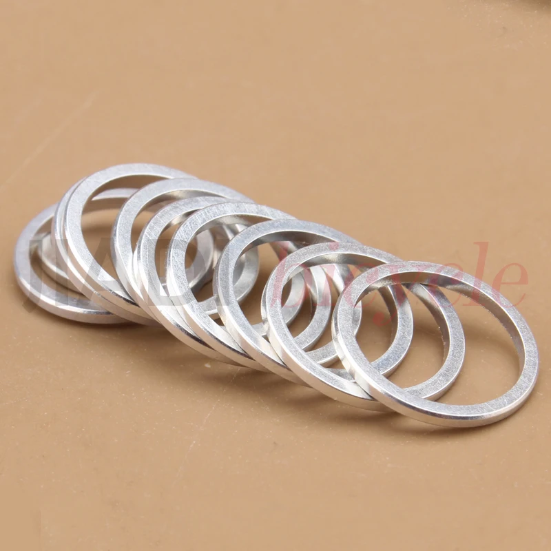 MUQZI 20PCS Bike Chain Wheel Screws Washer Gasket 1mm Thick Cycling Double Change Single Crankset Screws Bolt Washer Ring part