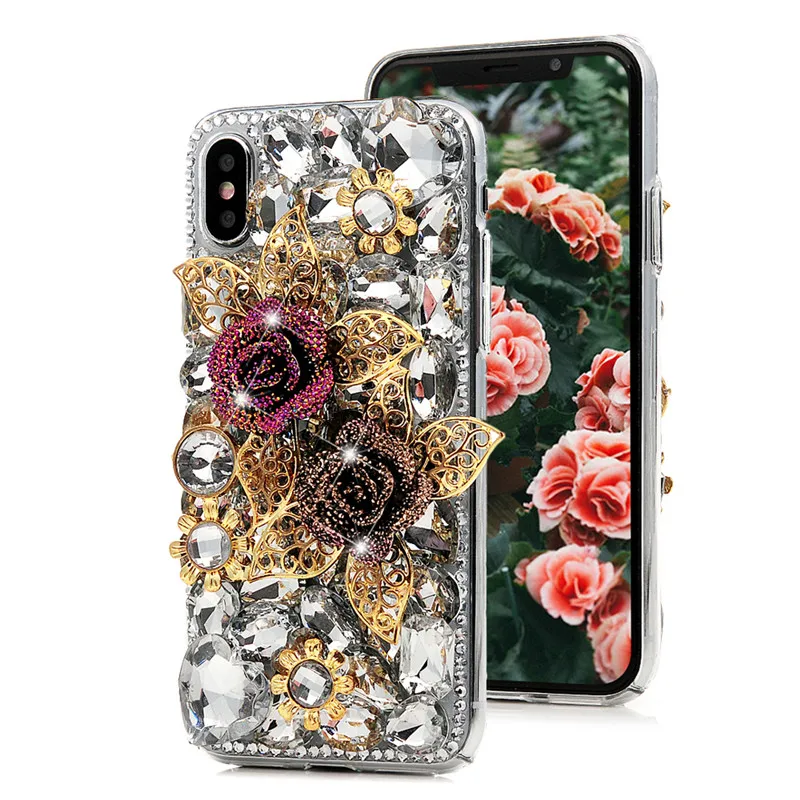 Чехол со стразами для iPhone 13 Pro Max 12 mini 11 XR XS X SE Samsung Galaxy S21 S20 Plus Ultra FE Note 20 10 | Мобильные