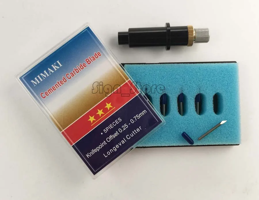 

Режущий плоттер Mimaki принтер держатель лезвия + 5 шт 45 + 5 шт 60 градусов винил резак лезвия нож