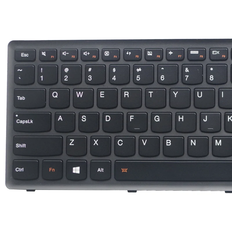 YALUZU Клавиатура для ноутбука Lenovo IdeaPad Flex 15 Flex15 США черная рамка английская