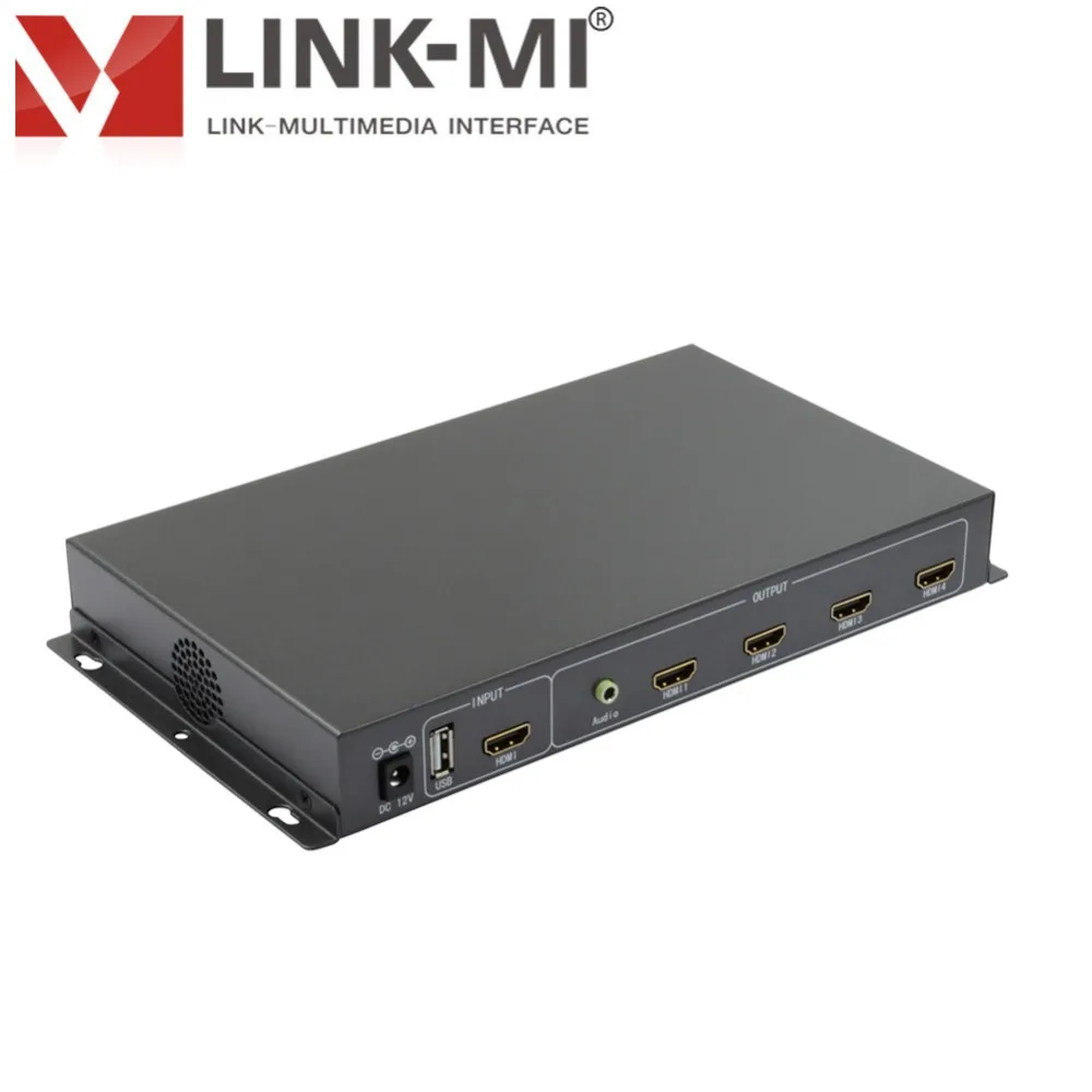 ЛМ ТВ 04S 2x2 видео настенный контроллер USB/HDMI процессор 4 показывает экран