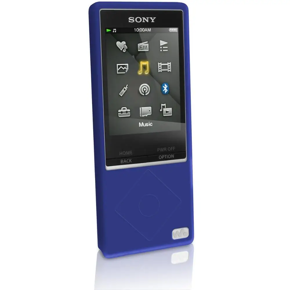 Blue Case only NWZ-A15 чехол для sony MP3 Walkman NWZ A25 A17 A16 NWZ-A15 NWZ-A25 NWZ-A27 резиновый гелевый кожаный чехол-бампер с силиконовый чехол крышка мягкий чехол s - Цвет: Blue Case only