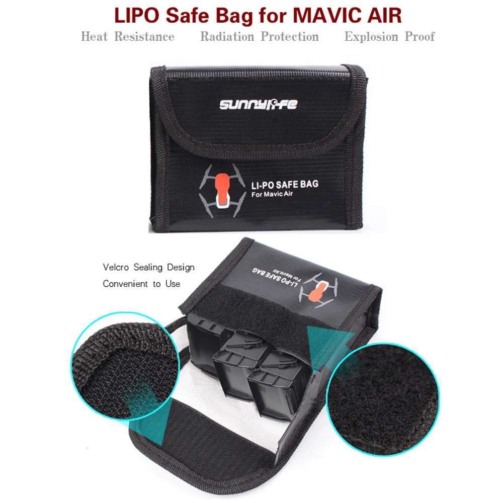 HIPERDEAL L-батарея Защитная сумка для хранения LiPo безопасная сумка Взрывозащищенная для DJI Mavic Air Apr24 HW