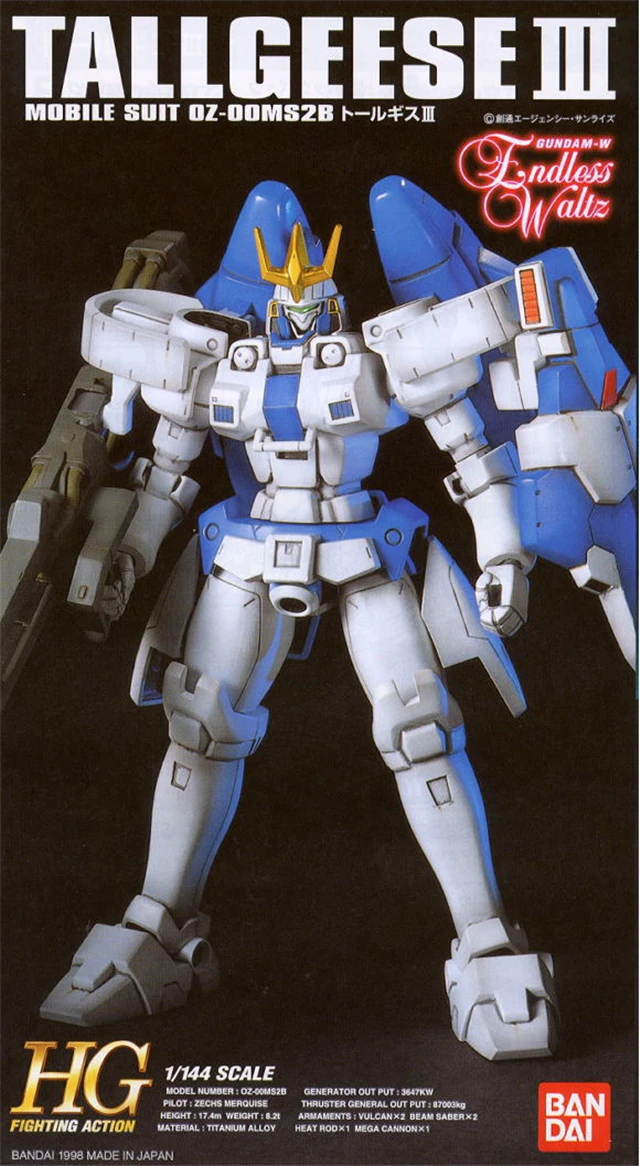 Bandai 1/144 Вт бесконечный вальс HG EW-02 TALLGEESE 3 Gundam Сборная модель наборы фигурки
