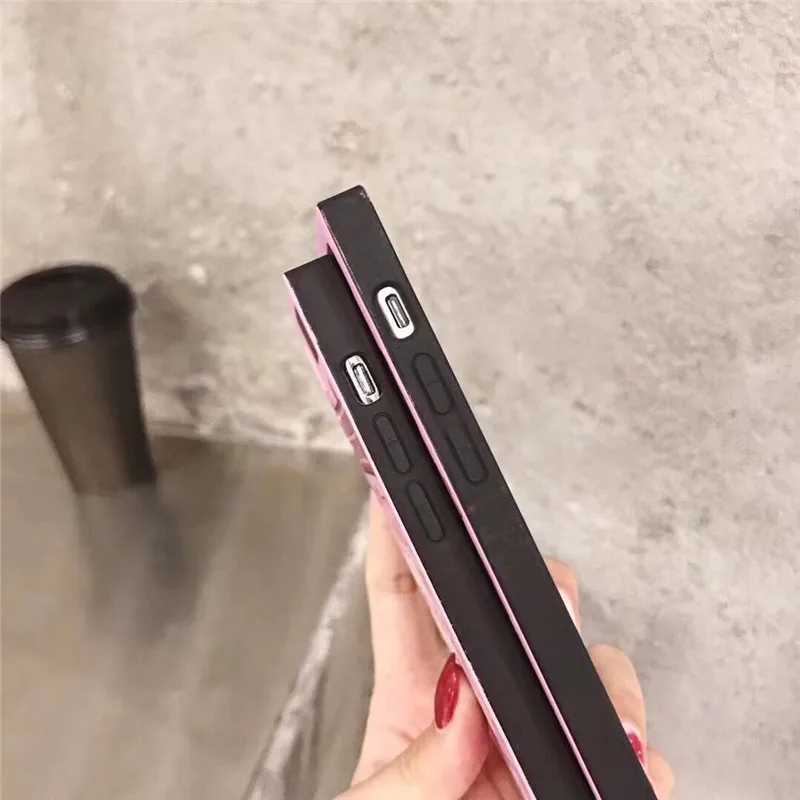 DISCASE IMD матовый квадратный чехол для iPhone X 8 плюс 7 6 S милый мультфильм мода