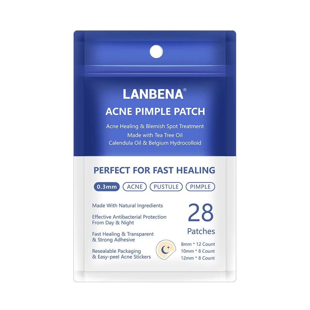 Night time LANBENA, чайное дерево, прыщи, пластырь, 28 шт., невидимые наклейки для лечения прыщей, средство для удаления прыщей, уход за кожей, крем для лица - Color: Night time
