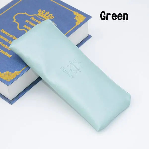 Green Пенал школьный принадлежности Кале кутусу кавайная сумка cartucheras para lapices escolares papelaria criativa trousse scolaire stylo - Цвет: Green