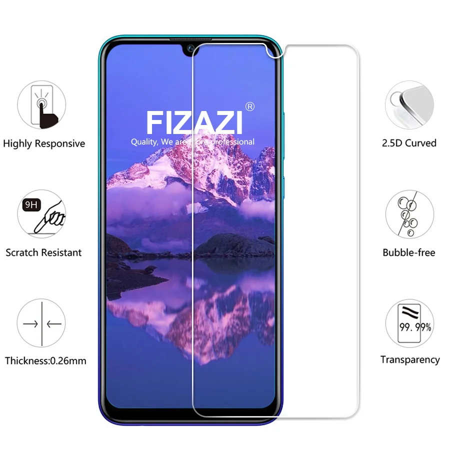 FIZAZI 2.5D Закаленное стекло для huawei P Smart 2019 9 H прозрачная защитная пленка против