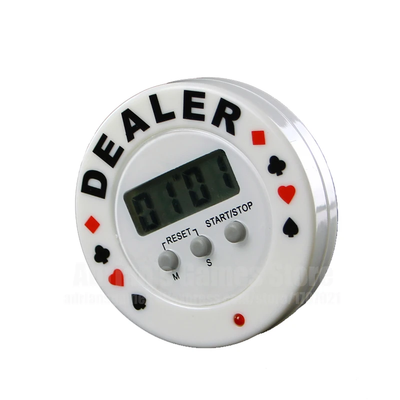 Цифровой таймер для покерных чипов дилер электрическая Кнопка Дилера покера
