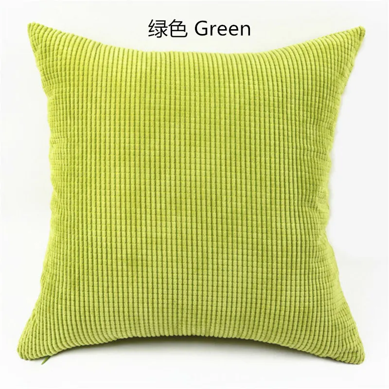 Small plaid Green Nordic подушка в клетку для стула крышка мягкая полосатая бархатная Цвет однотонные диванные подушки, чехол для дивана домашний Декор автомобиля изготовленный на заказ 30/35/40/45/50/60 см - Цвет: Small plaid Green