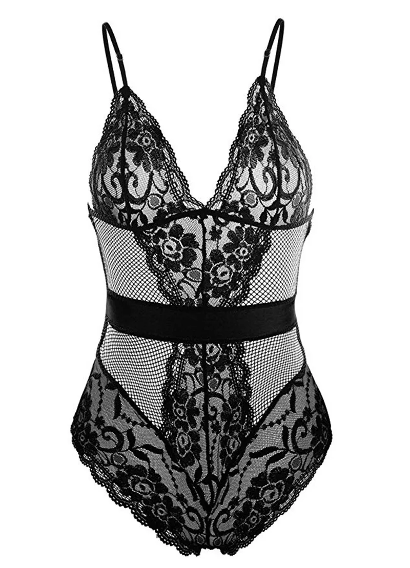Женское нижнее белье Тедди кружевные чашки мини Babydoll сексуальное цельное