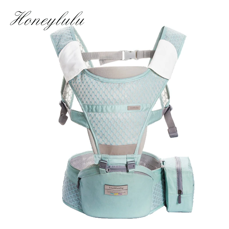 Honeylulu летняя дышащая Сумка кенгуру слинг для новорожденных детей съемный мешок