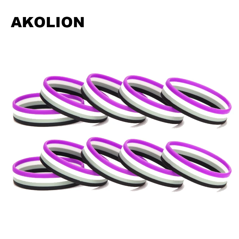 Радужные пансексуальные силиконовые браслеты Pride ЛГБТ резиновый браслет для