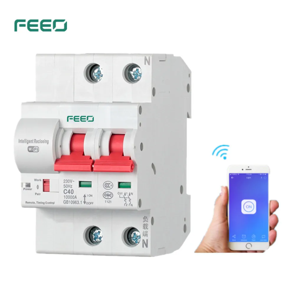 FEEO 2P 32/40/63/80a пульт дистанционного управления Wifi автоматический выключатель