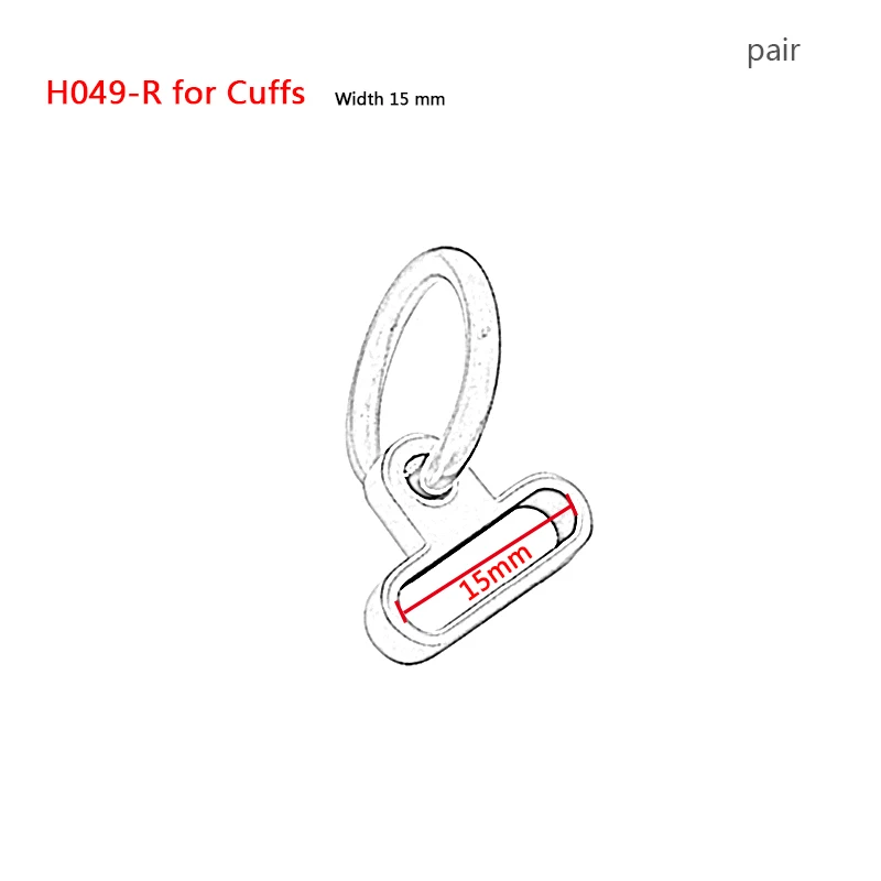 H049-R for cuffs Acechannel манжеты удалить кольцо из нержавеющей стали запасные части съемное уплотнительное кольцо для блокировки воротник манжеты запястья и лодыжки манжеты кольца - Цвет: H049-R for cuffs