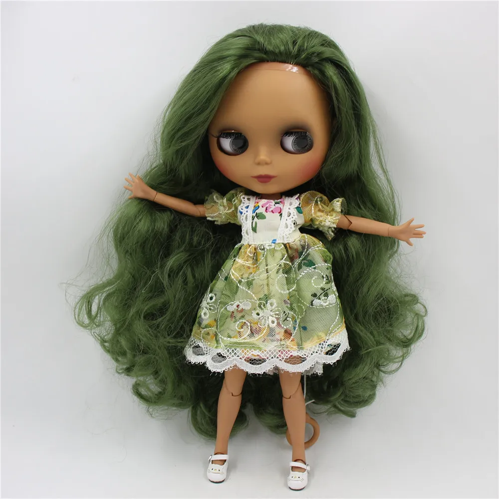 Ледяной DBS Blyth кукольные 1/6 bjd черная матовая искусственная кожа с уход за кожей
